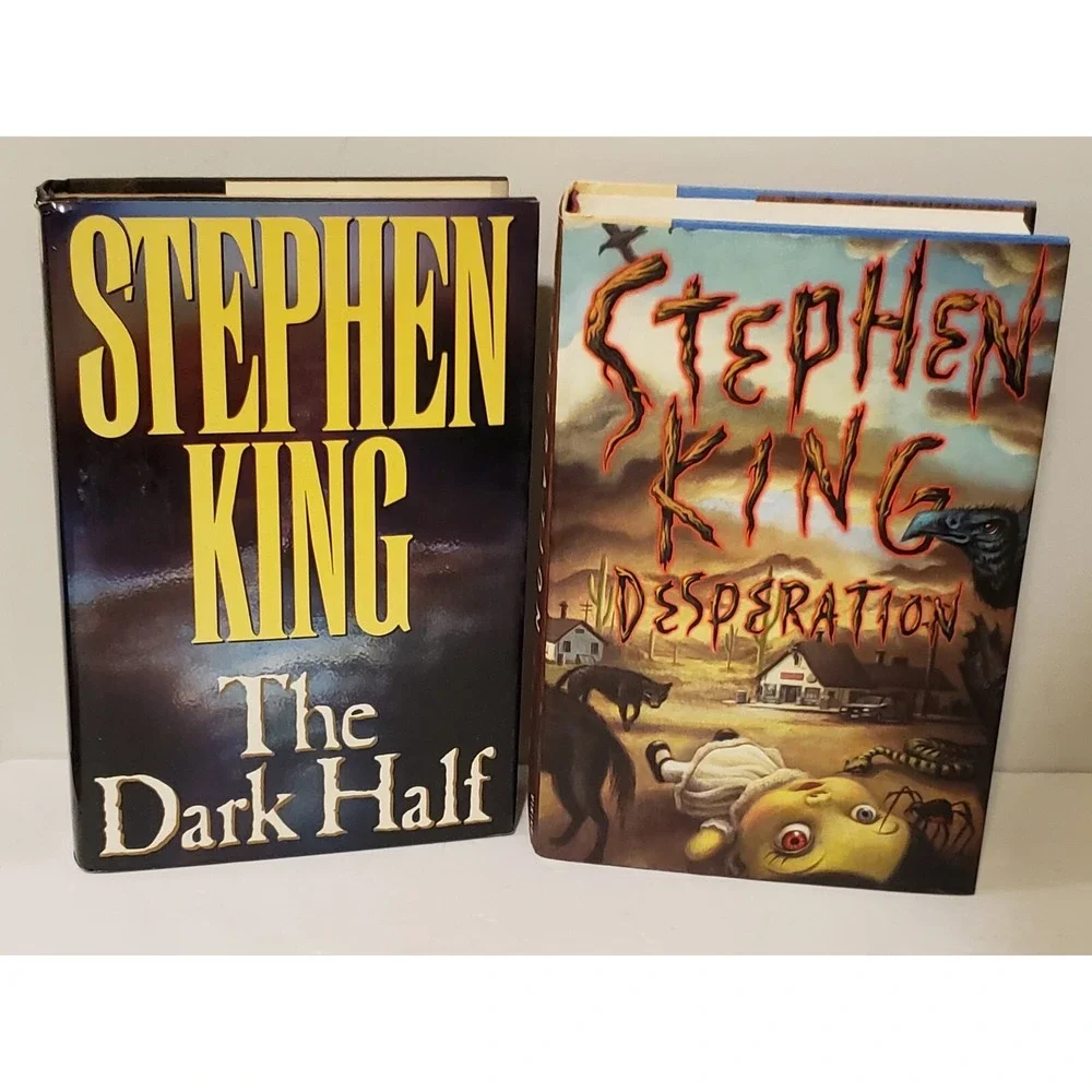 Lot Of 2 Stephen King Books The Dark Half / Desperation Hardcover